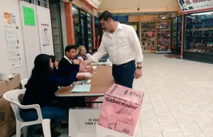 Planta Armenta a equipo en Acatzingo; vota en casilla especial