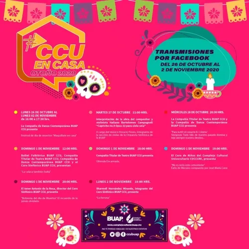 CCU BUAP anuncia actividades para Día de Muertos