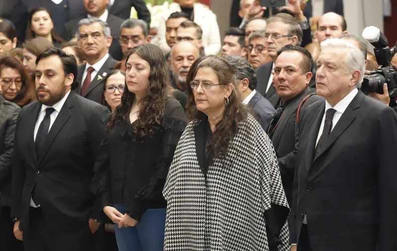 López Obrador en el homenaje de Miguel Barbosa