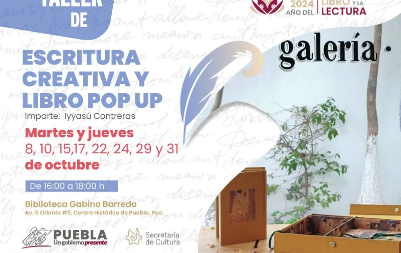 Biblioteca Gabino Barrera, sede de talleres de escritura gratuitos: Secretaría de Cultura