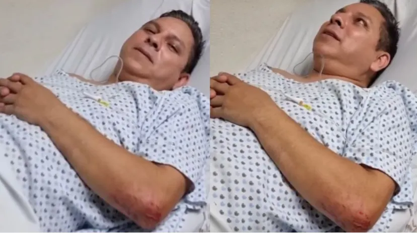 Baterista de Grupo Pesado es hospitalizado tras caer de escenario