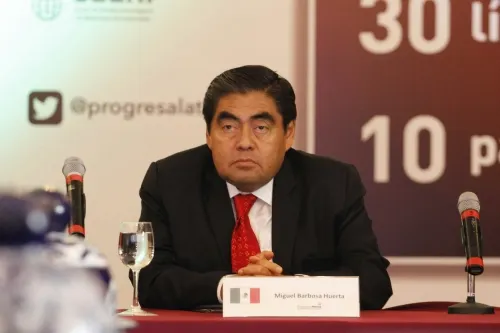 Pacheco Pulido regreso la estabilidad política a Puebla: Barbosa
