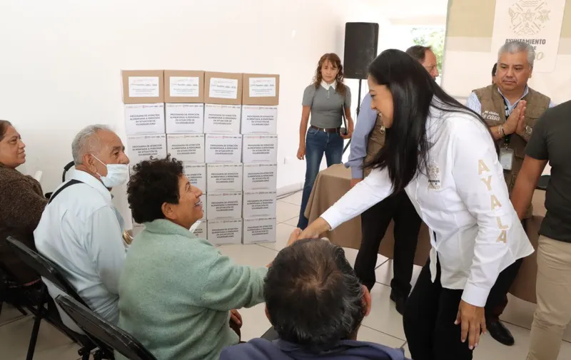 Ariadna Ayala, presidenta municipal, y Gobierno de Puebla entregan más de 5 mil apoyos alimentarios en Atlixco