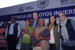 Familias de Xonacatepec y la Resurrección reciben apoyos invernales