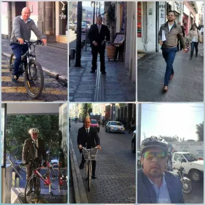 Funcionarios de la Comuna se suman al #DíaPoblanoSinCoche