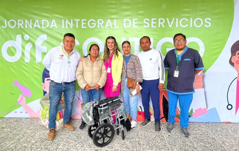 DIF de San Martín Texmelucan mejora calidad de vida de personas con la entrega de aparatos ortopédicos