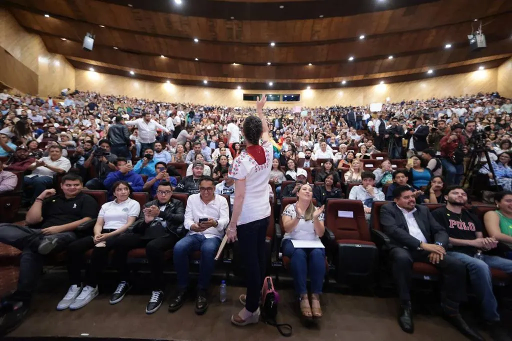 Claudia Sheinbaum Conferencia Morelia Michoacan