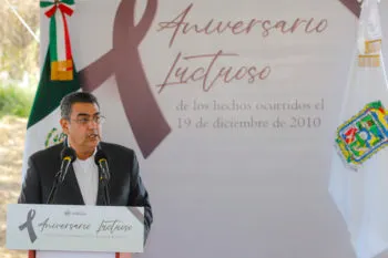 Llama gobernador a poblanos a no permitir que la delincuencia sea parte de la sociedad