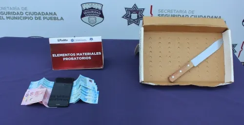 Detuvo Policía Municipal de Puebla a tres probables asaltantes de transeúntes