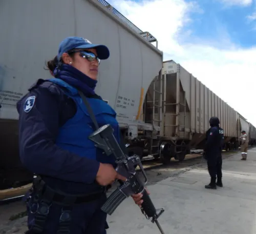 SSP interrumpe saqueo en proceso a tren