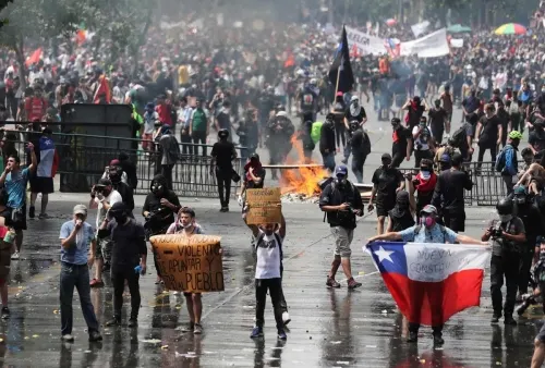 Así se paraliza Chile con la huelga general