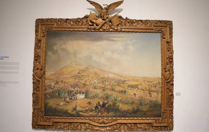 pintura “Batalla de Puebla”