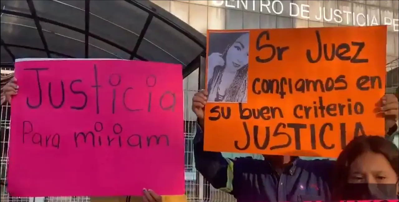 Protestas Miriam Parra