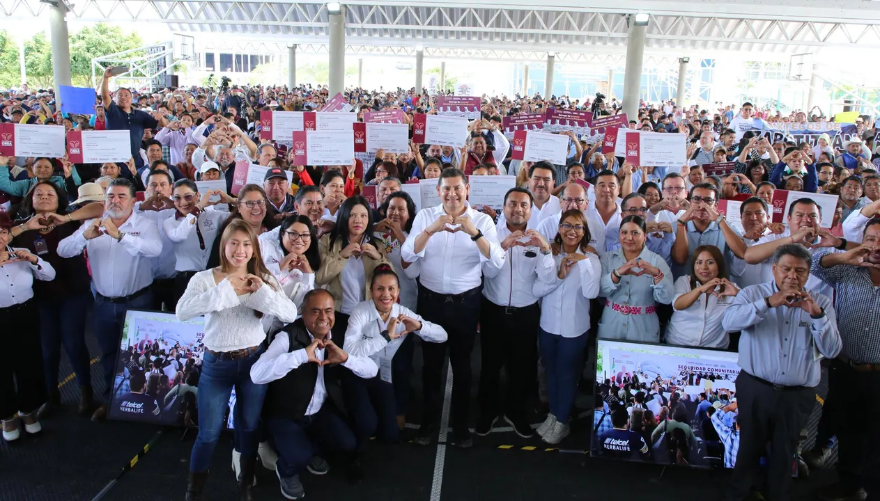 Destinan 68 millones de pesos a juntas auxiliares de Puebla a través del programa Obra Comunitaria