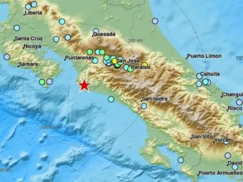 Ahora tiembla en Costa Rica; se registra sismo de 6.5 grados