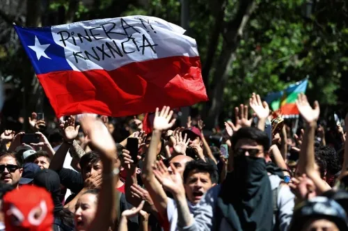 Miles se manifiestan en Chile, en nueva jornada de protestas