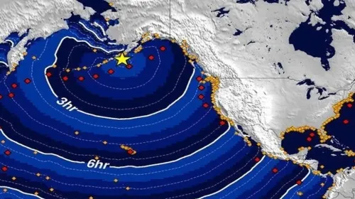 Fuerte sismo magnitud preliminar 7.5 sacude el sur de Alaska; activan alerta de tsunami