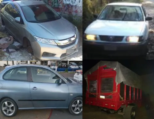 SSP recuperó cinco vehículos con reporte de robo
