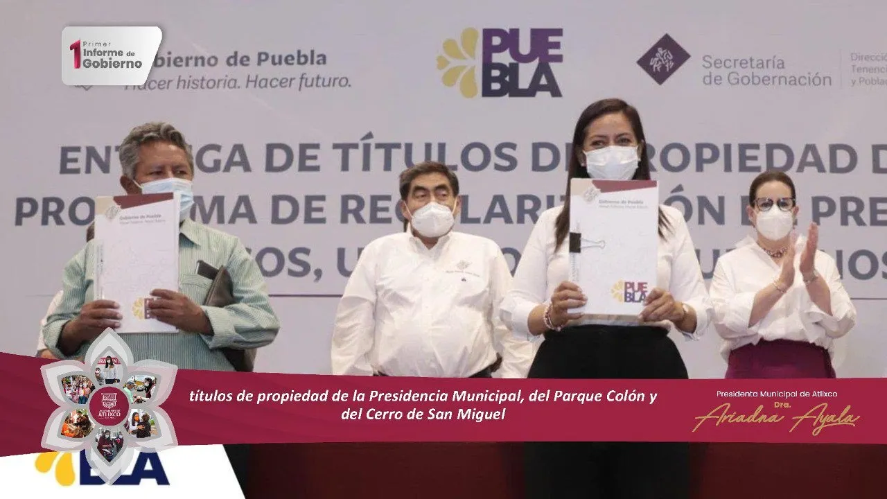 Adriana Ayala y Miguel Barbosa