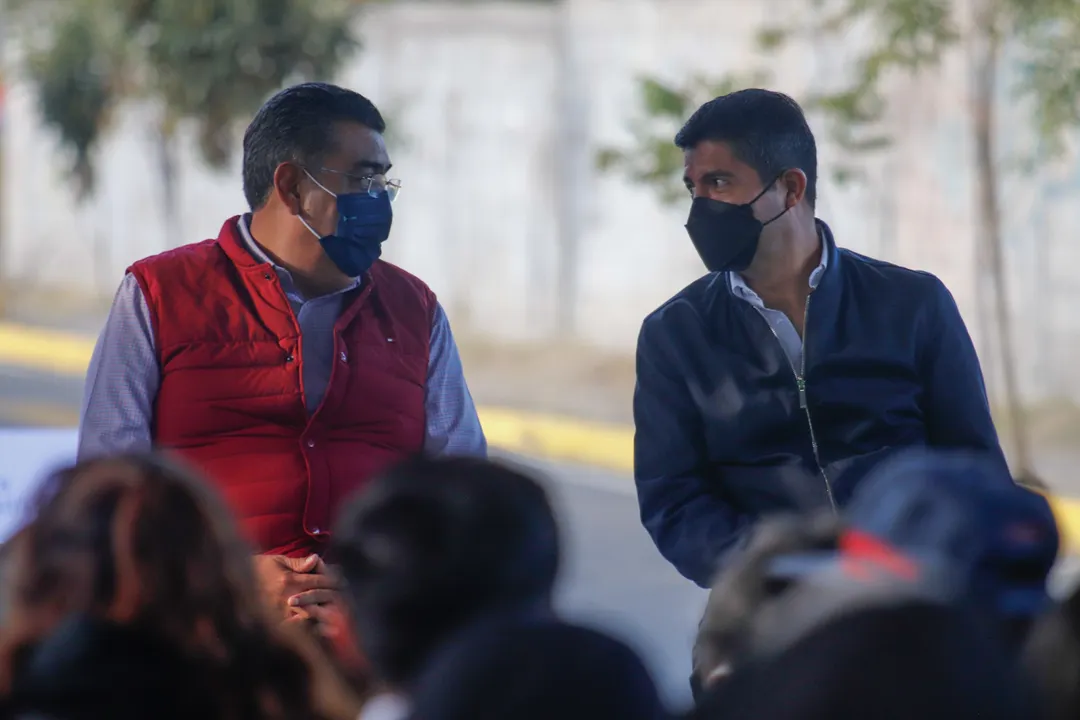 Sergio Salomón y Eduardo Rivera