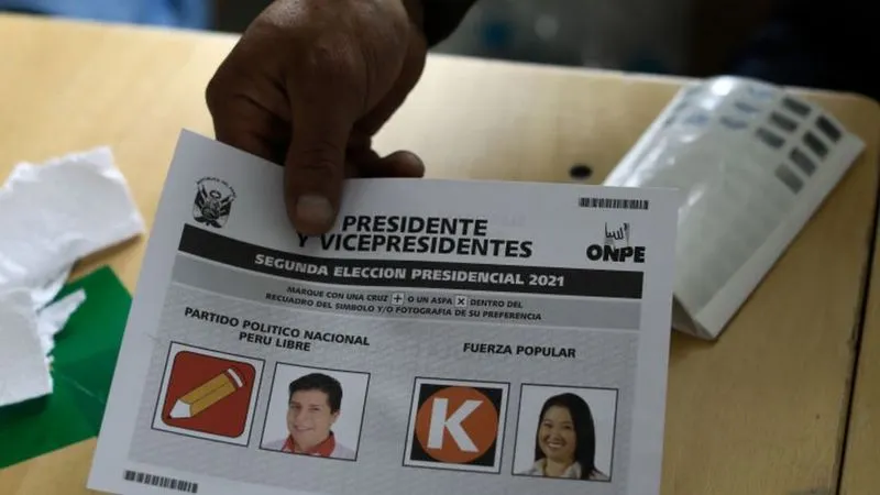 Fujimori y Castillo, en empate técnico en elección en Perú