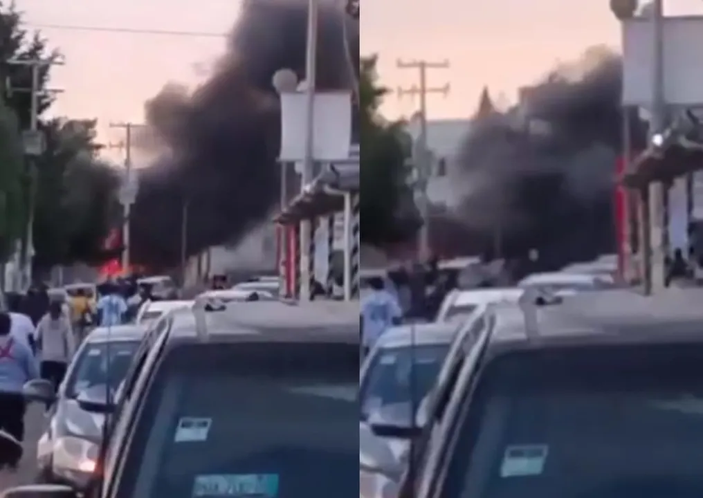 Incendio en la zona del IMSS de La Margarita