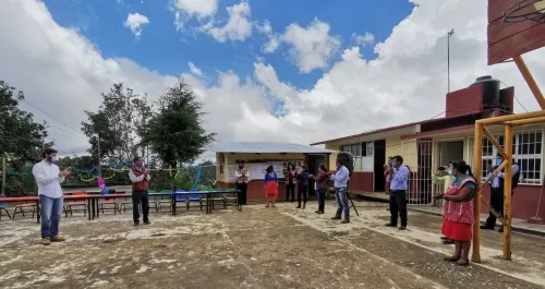 Concluyen seis obras con recursos de “La Escuela es Nuestra” en Quimixtlán, Puebla