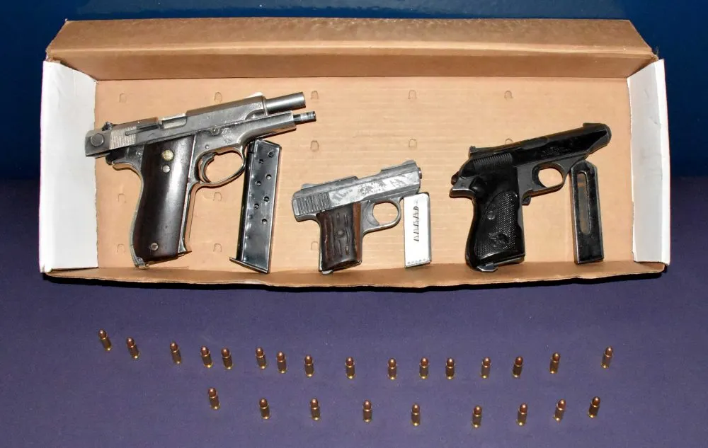 La ssc aseguró tres armas de fuego y más de 20 cartuchos