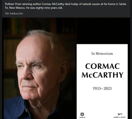 Cormac McCarthy