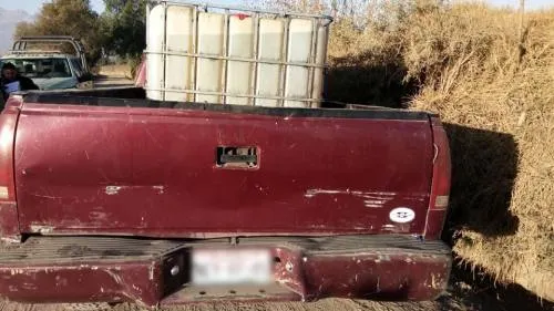 Sedena y SSP aseguraron seis vehículos utilizados para el traslado de combustible robado