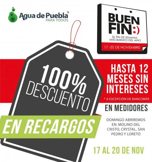 Agua de Puebla para Todos participa en “El Buen Fin”