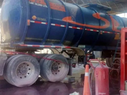 Flamazo en pipa con diésel mata a trabajador en Hidalgo