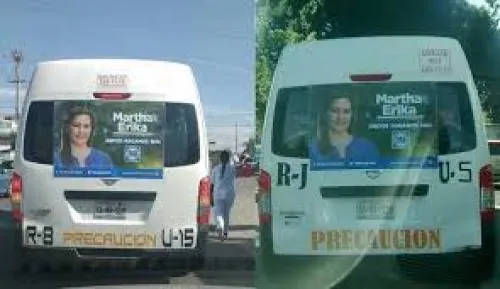 Solicita representante de Morena a IEE investigación sobre excesos de publicidad en transporte