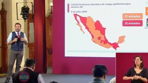Semáforo de Alerta Covid-19: Pasan 17 estados a color naranja; 15 seguirán en rojo