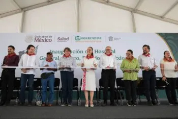 Inaugura Claudia Sheinbaum el Hospital General “Francisco Altamirano Núñez” de IMSS-Bienestar en San Salvador Atenco
