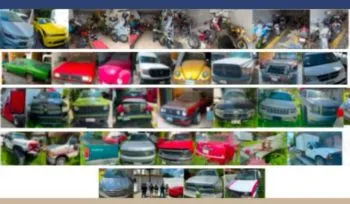FGE asegura más de 50 vehículos presuntamente obtenidos de forma ilícita, en operativo en Oasis de Valsequillo