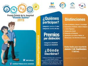 SEP-IPJ lanzan convocatoria para el Premio Estatal de la Juventud 2015