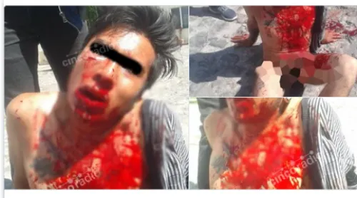 Desnudan y golpean a asaltante en la colonia La Joya