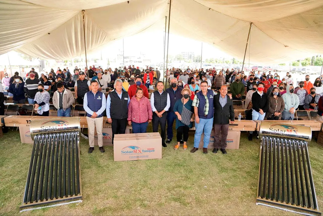 Entrega Calentadores Solares San Andres Cholula