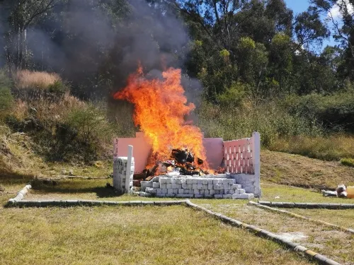 Queman más de 400 kilos de droga en la 25 Zona Militar de Puebla