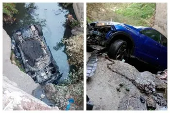 VIDEO: Muere automovilista al caer a un barranco en bulevar Valsequillo y 49 Sur