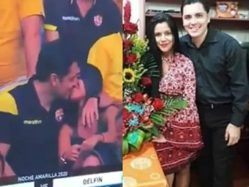 Infiel captado en kiss cam se hace la víctima; ‘destruyeron mi relación’