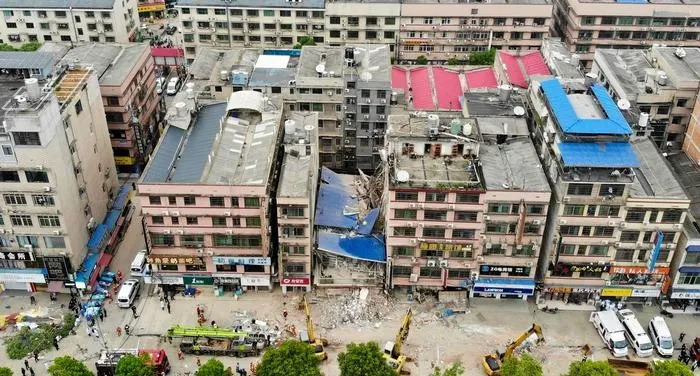 Derrumbe edificio China