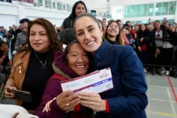 En Edomex, Claudia Sheinbaum arranca entrega de tarjetas de la Pensión Mujeres Bienestar