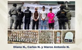 Cateo en Santiago Momoxpan deja tres detenidos y droga asegurada