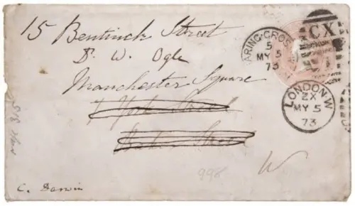 Subastarán carta firmada por Charles Darwin