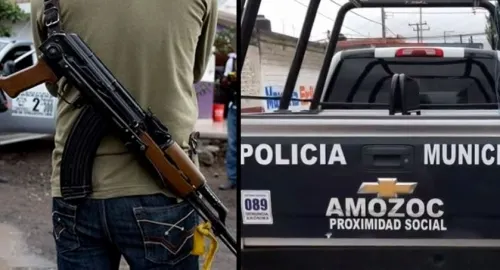 Comando armado irrumpe en comandancia  en Amozoc  y amenaza a policías