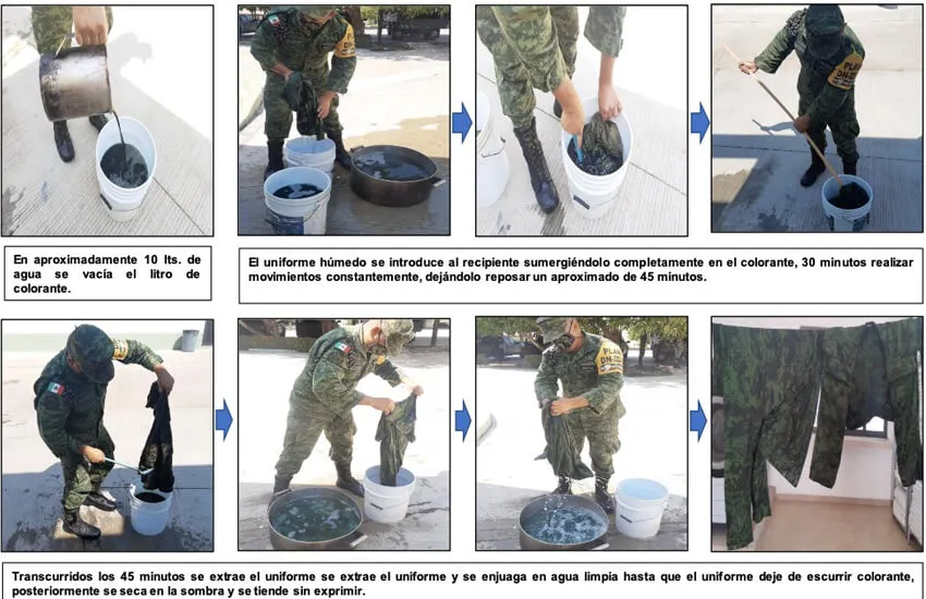 Para no comprar uniformes nuevos, Sedena ordena a miliares teñir el que ya tienen