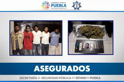 SSP desarticuló banda de narcomenudistas integrada por cinco sujetos