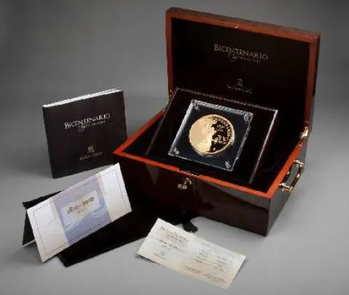 Ponen en circulación moneda de oro de un kilogramo